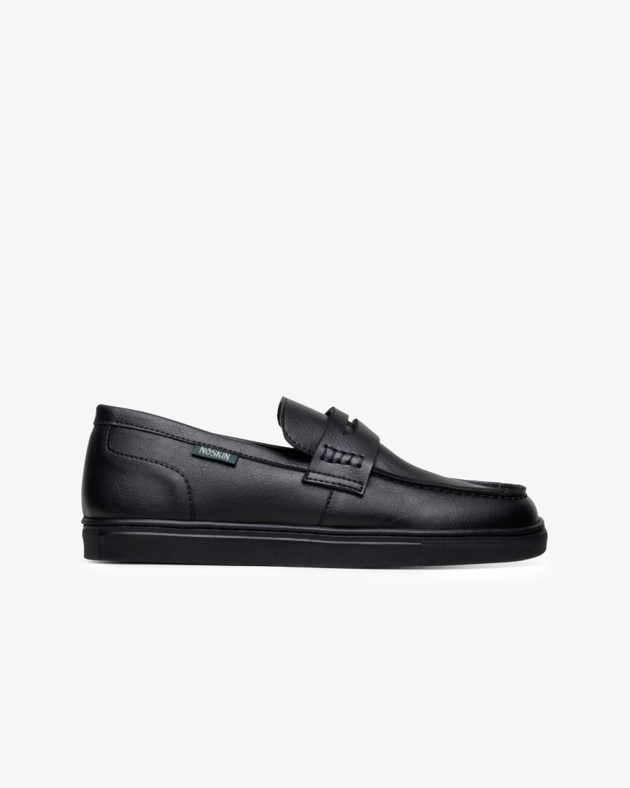 The Noskin Cash Vegan Penny Loafer - Black