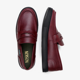 The Noskin Cash Vegan Penny Loafer - Burgundy