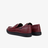 The Noskin Cash Vegan Penny Loafer - Burgundy