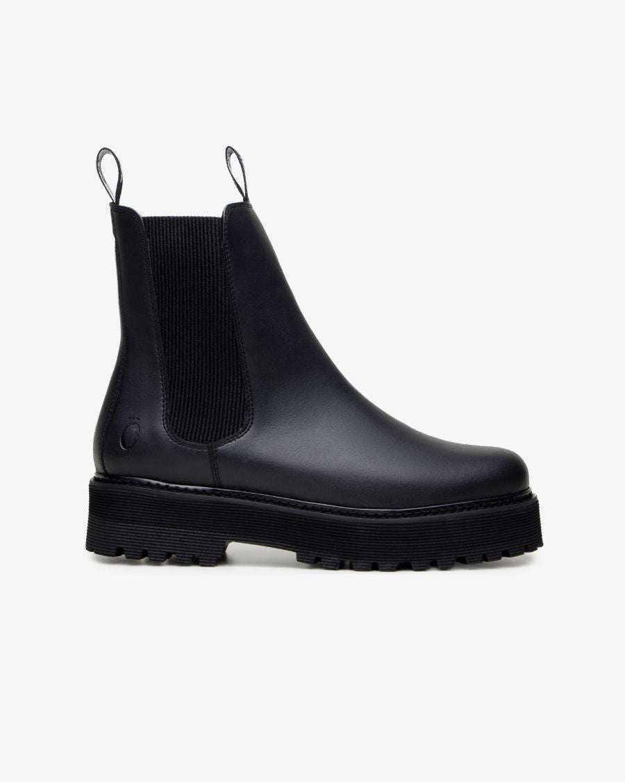 The Noskin Vegan Melbourne Studio Chelsea Boot Black