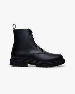 The Noskin Melbourne Vegan Combat Boot Black