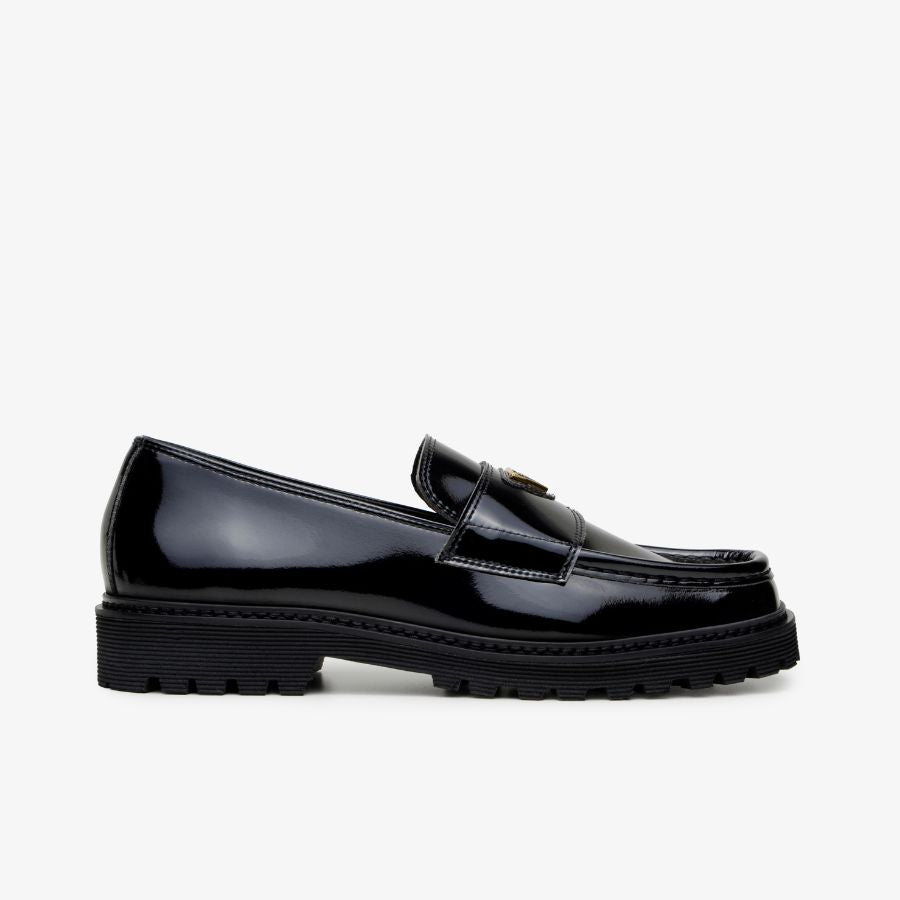 The Noskin Vegan Melbourne Lulie Patent Loafer Black