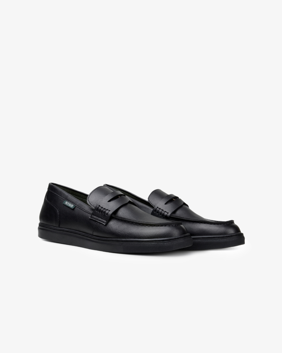 The Noskin Cash Vegan Penny Loafer - Black