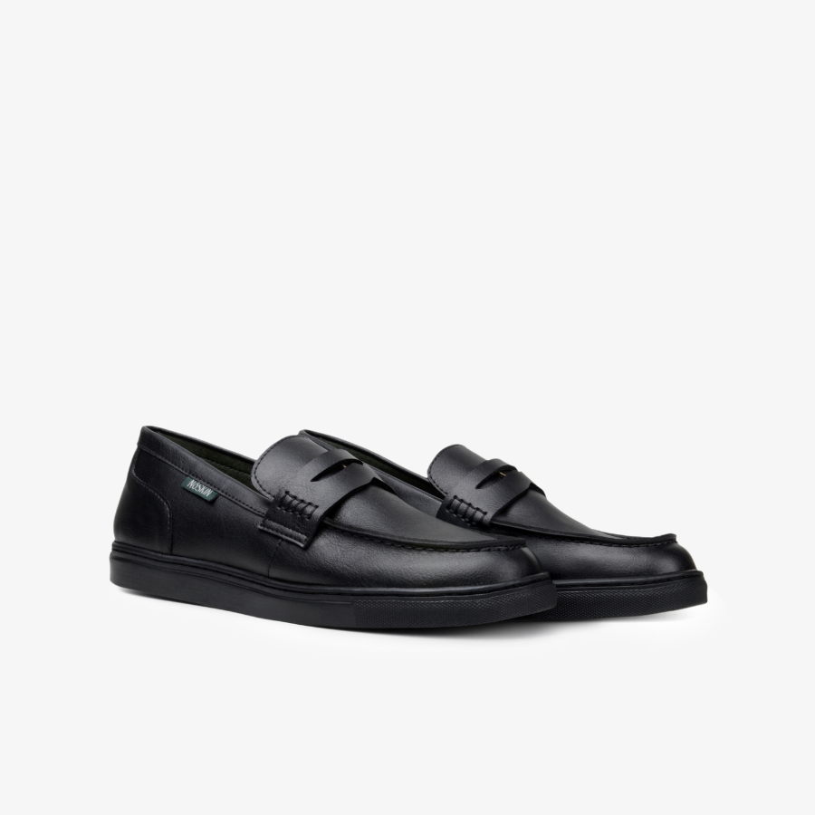 The Noskin Cash Vegan Penny Loafer - Black