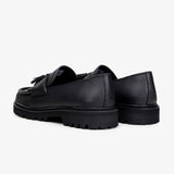 The Noskin Vegan Melbourne Mater Tassle Loafer Black