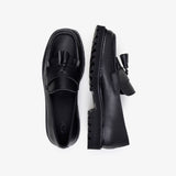 The Noskin Vegan Melbourne Mater Tassle Loafer Black