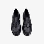 The Noskin Vegan Melbourne Mater Tassle Loafer Black