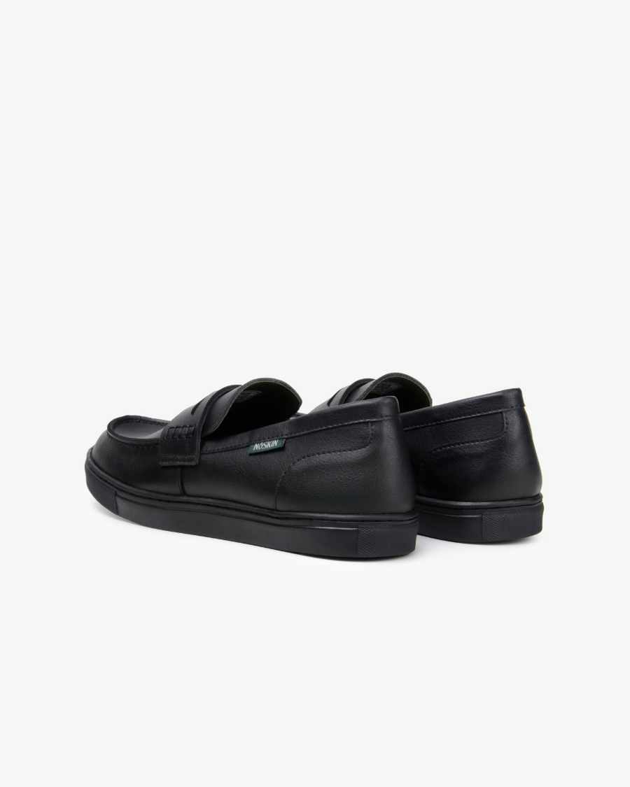 The Noskin Cash Vegan Penny Loafer - Black