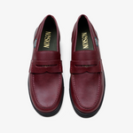 The Noskin Cash Vegan Penny Loafer - Burgundy